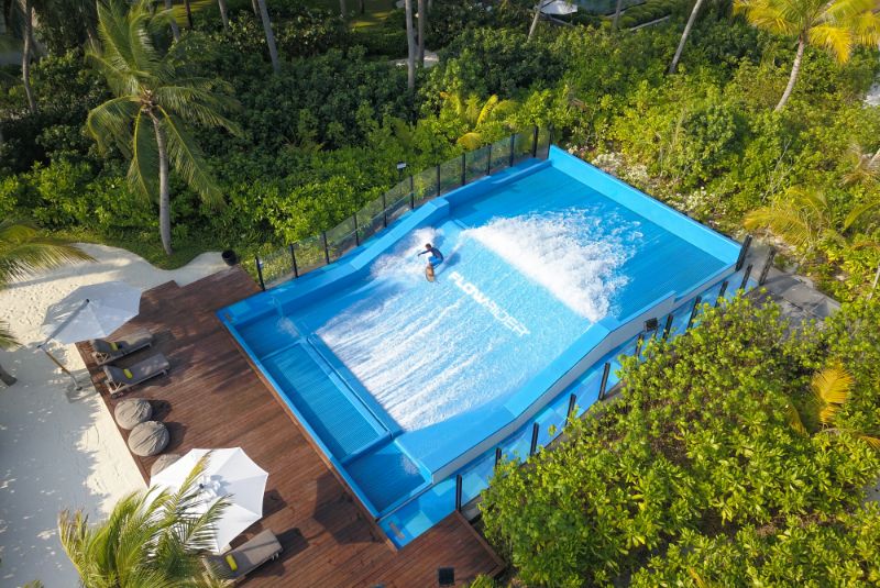 Cheval Blanc Randheli Surf Simulator Aerial Picture Shaarif Anees Water Sports MFaiz